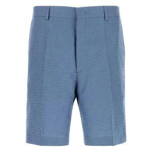 FENDI Men's Textured Tailored Shorts Men LIGHT BLUE Pants